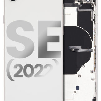 Rückgehäuse mit Kleinteilen vormontiert für iPhone SE (2022) (ausgebautes Originalteil: Grade B) (Starlight)