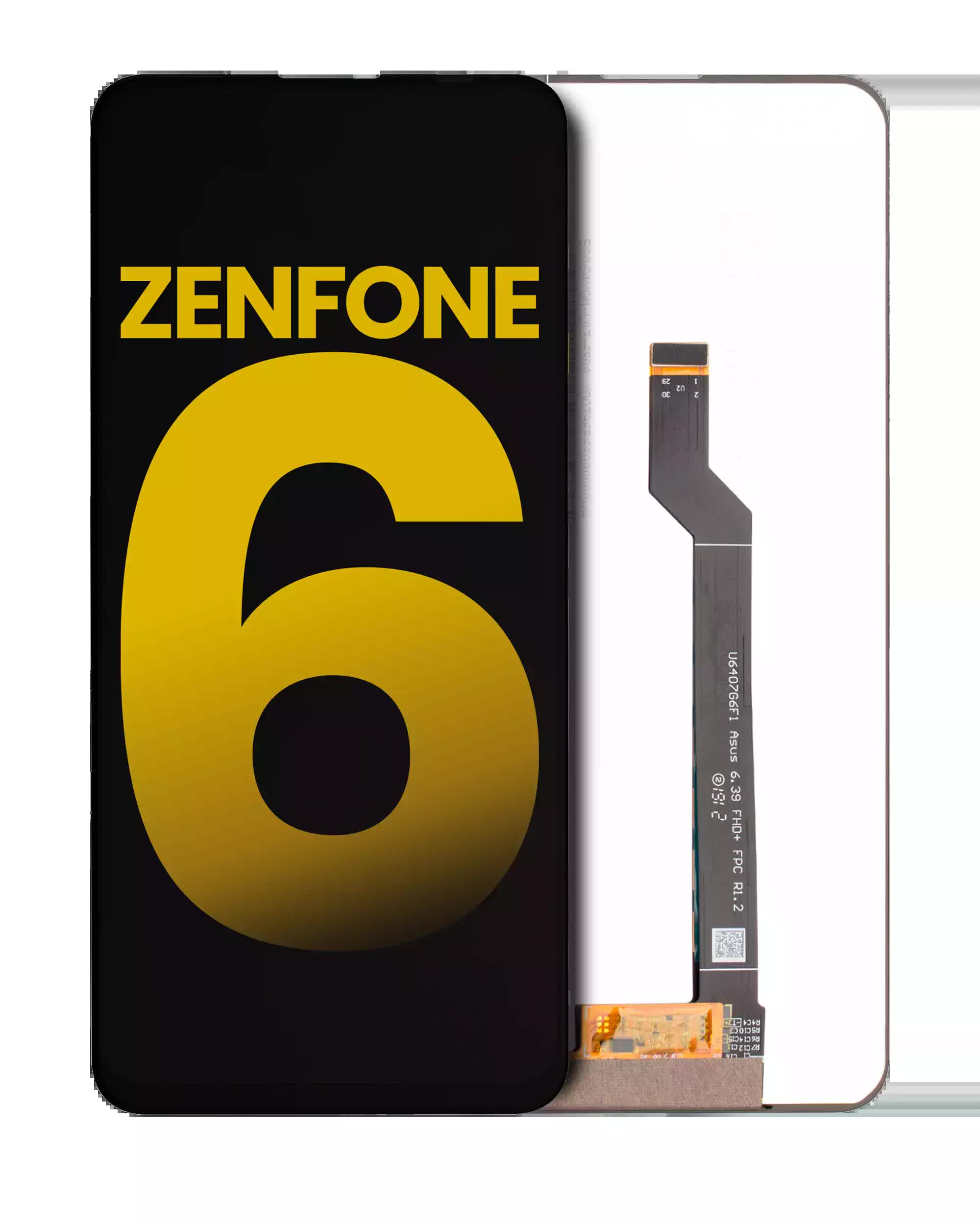 LCD Display ohne Rahmen für Asus ZenFone 6 (ZS630KL / 2019) (professionell aufgearbeitet)
