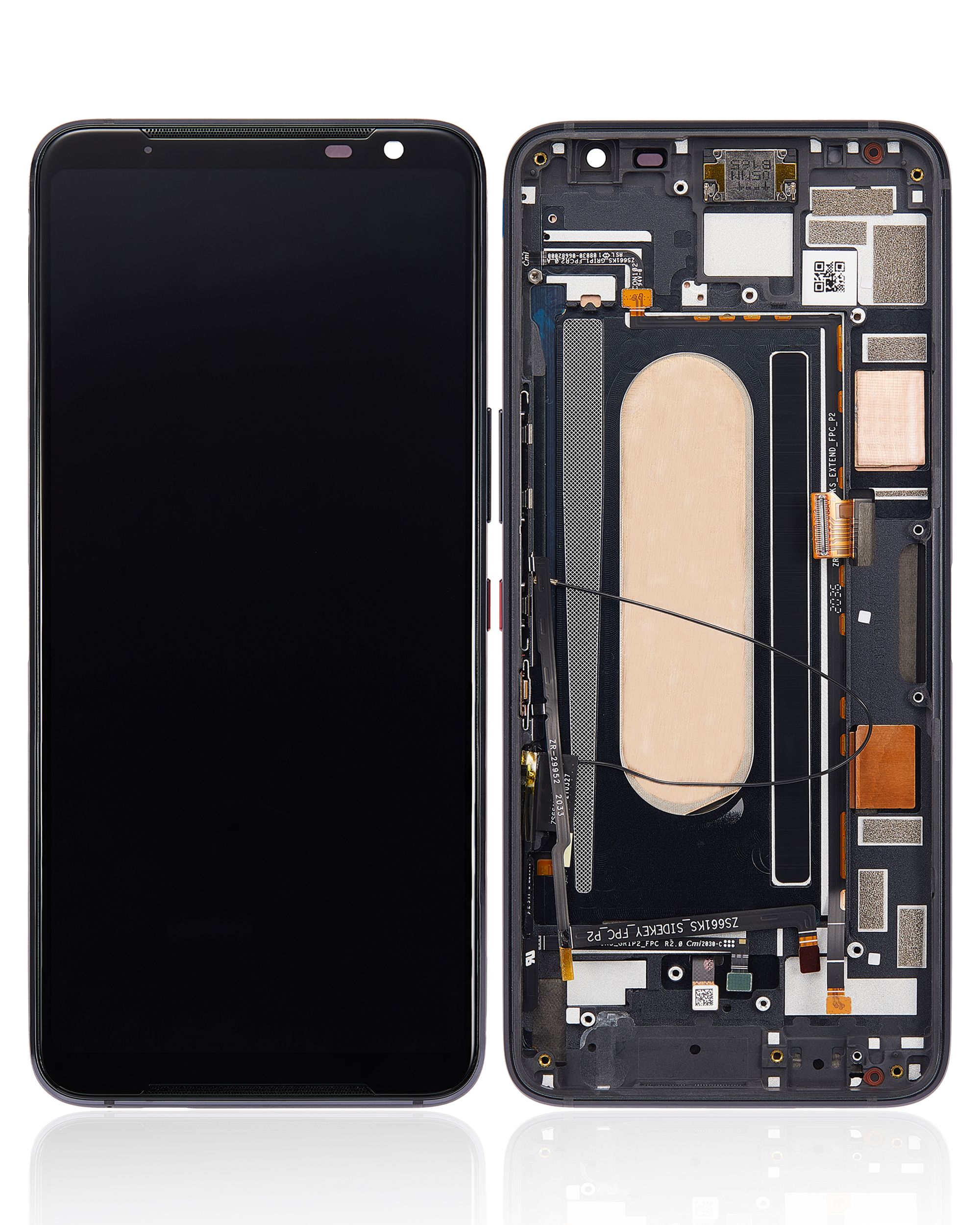 OLED Display mit Rahmen für Asus ROG Phone 3 (ZS661KS / ZS661KL) (professionell aufgearbeitet) – Bild 2