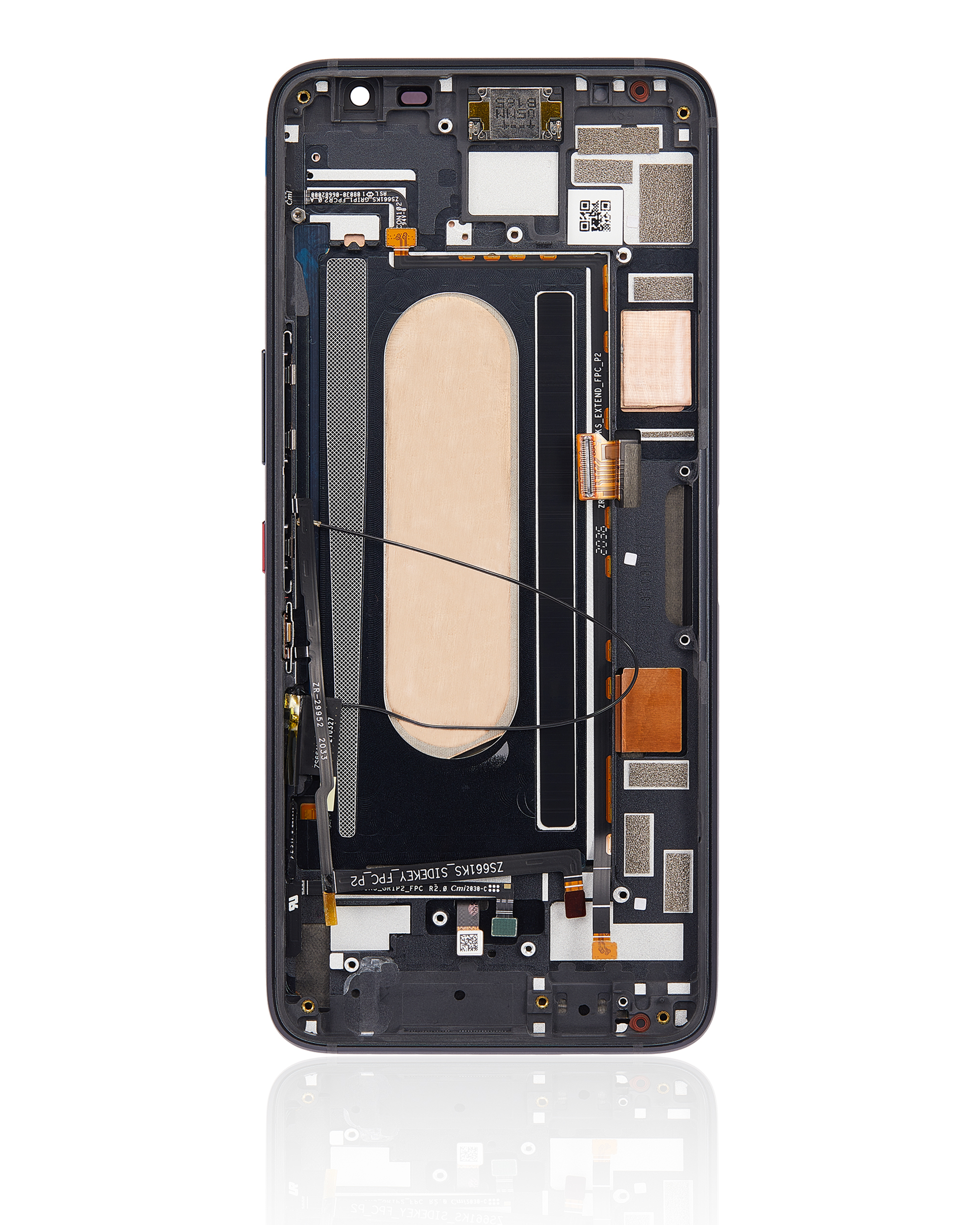 OLED Display mit Rahmen für Asus ROG Phone 3 (ZS661KS / ZS661KL) (professionell aufgearbeitet) – Bild 4