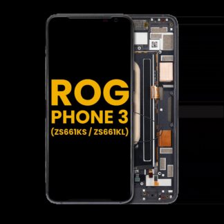 OLED Display mit Rahmen für Asus ROG Phone 3 (ZS661KS / ZS661KL) (professionell aufgearbeitet)