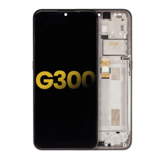 LCD Display mit Rahmen für Nokia G300 (professionell aufgearbeitet) (Meteor Grey)