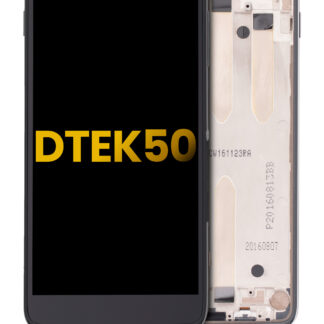 LCD Display mit Rahmen für BlackBerry DTEK50 (professionell aufgearbeitet) (Black (Schwarz))