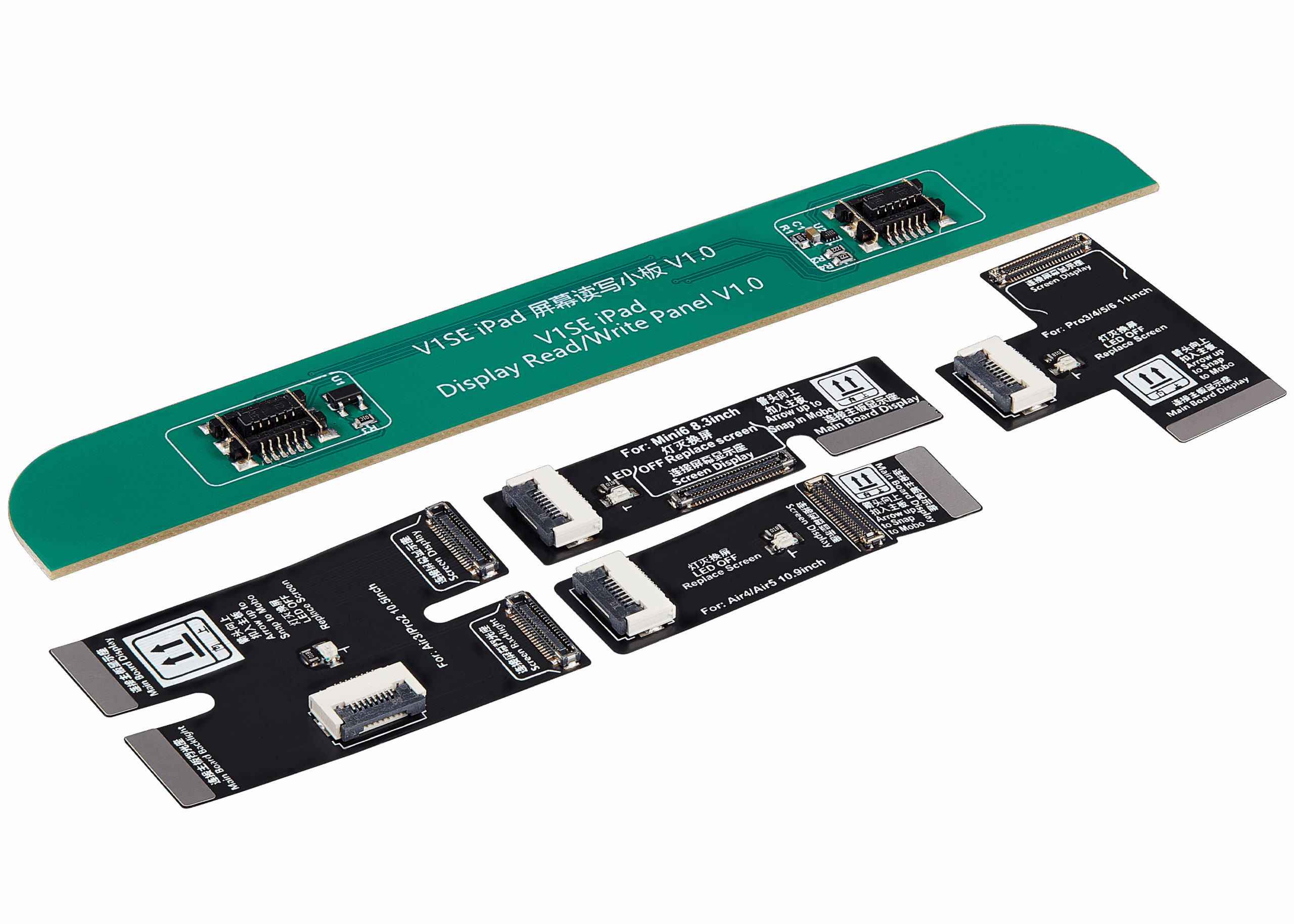 iPad Display Repair Adapter für Apple Pencil (Standard Packaged mit 4 R&W FPCs und 1 Extension FPC) (JCID V1S Pro /V1SE) – Bild 4