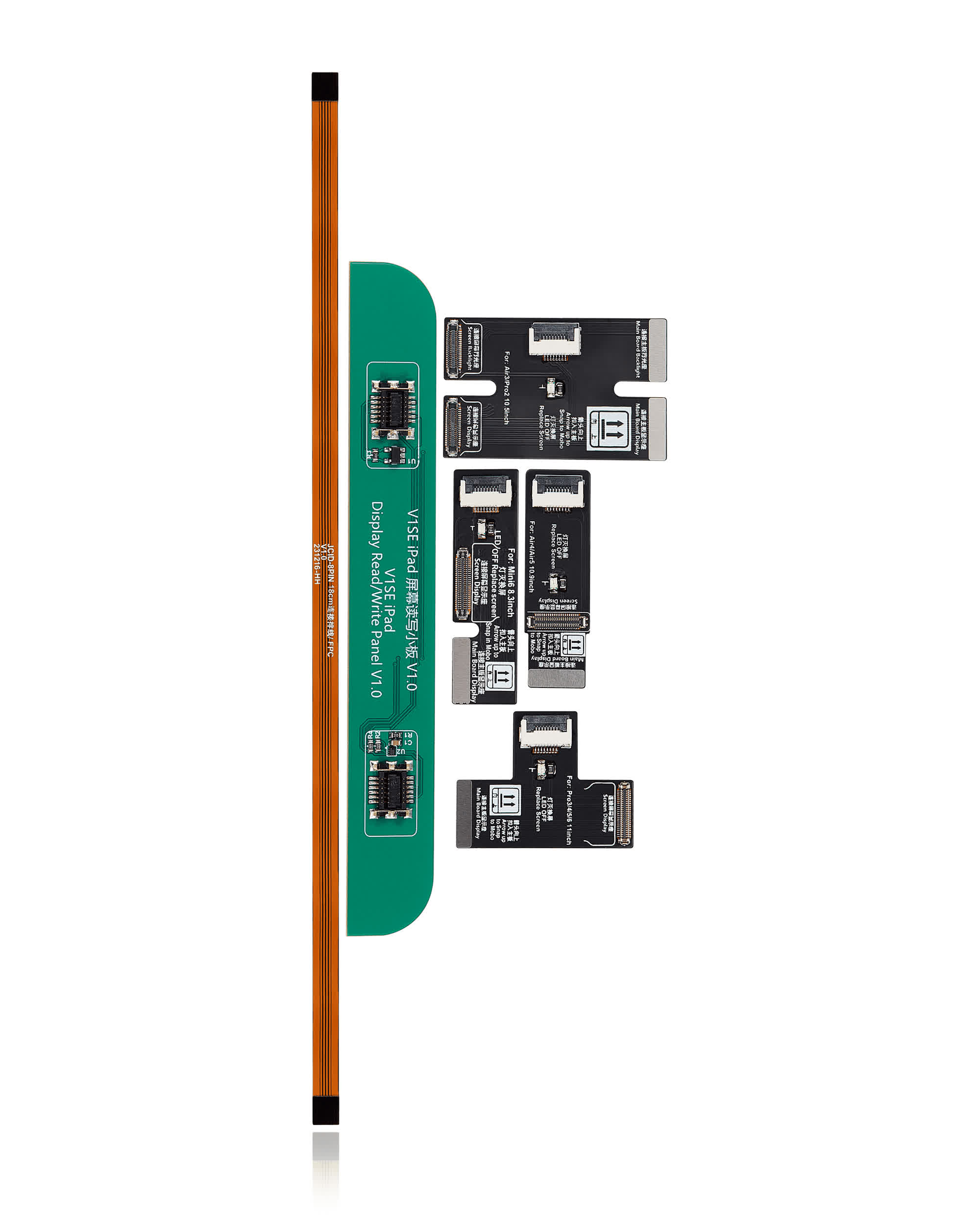 iPad Display Repair Adapter für Apple Pencil (Standard Packaged mit 4 R&W FPCs und 1 Extension FPC) (JCID V1S Pro /V1SE)
