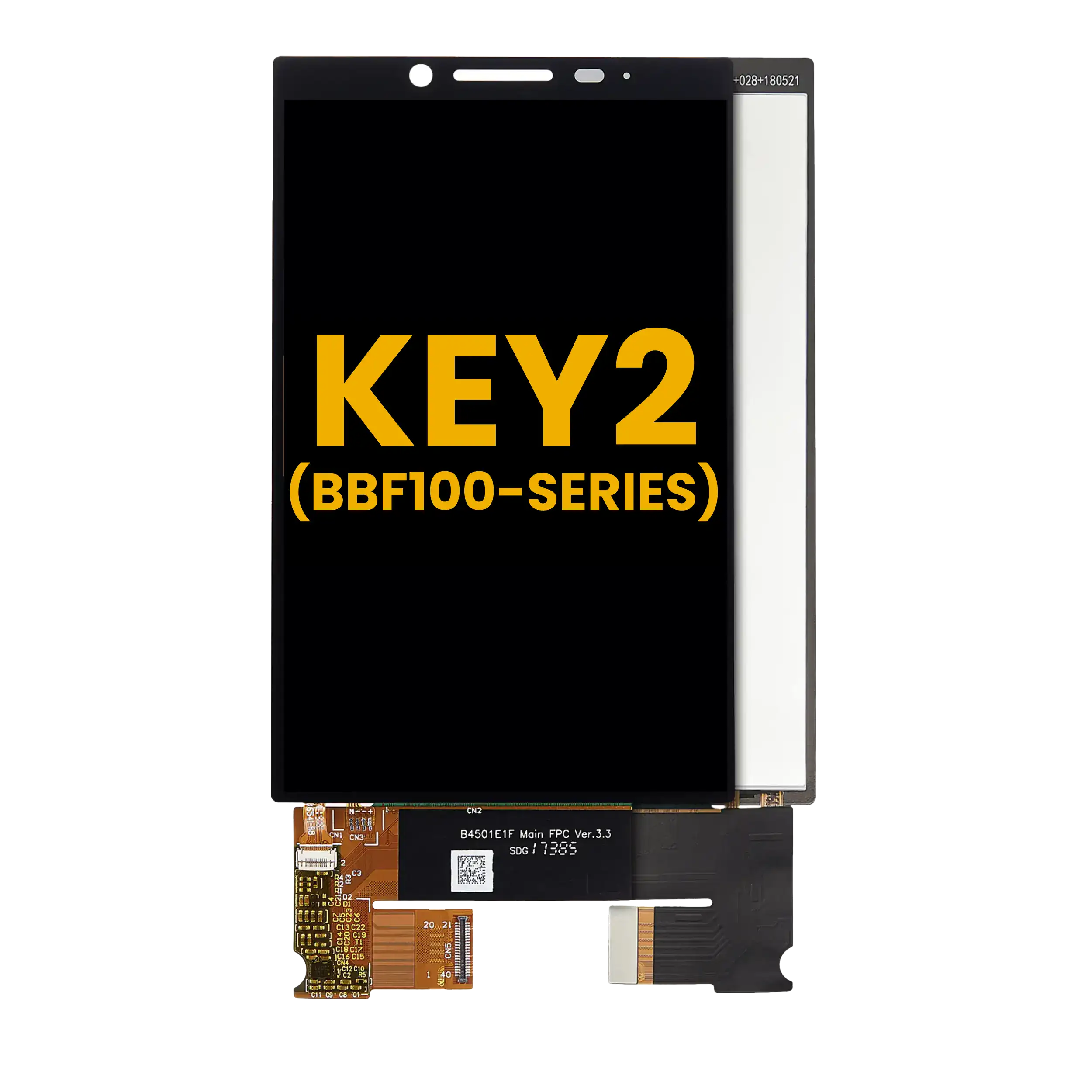 LCD Display mit Rahmen für BlackBerry Keytwo (BBF100-2) – Bild 5