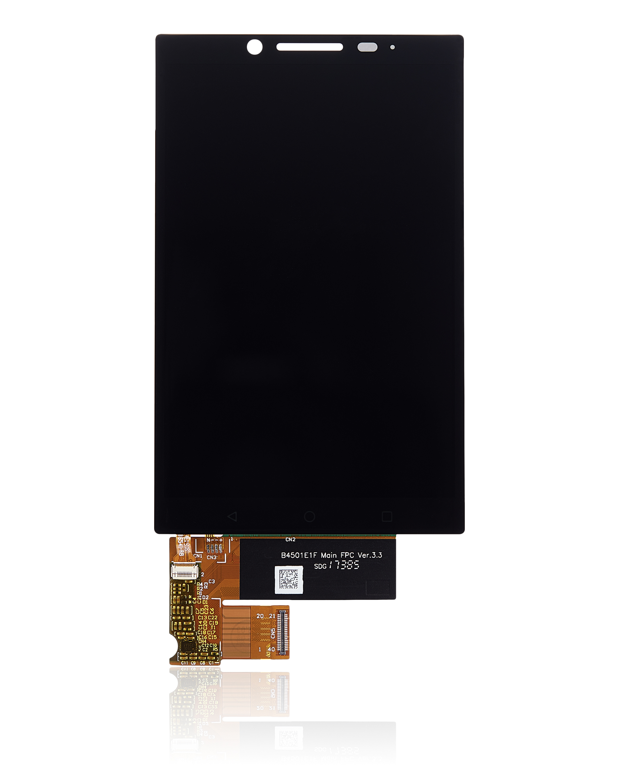 LCD Display ohne Rahmen für BlackBerry KEY2 (BBF100 Series) (professionell aufgearbeitet) (Black (Schwarz)) – Bild 3