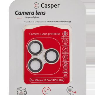 Casper Kameraglas Protector für iPhone 13 Pro / 13 Pro Max (Gold) (Clear (Transparent))