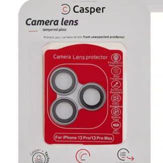 Casper Kameraglas Protector für iPhone 13 Pro / 13 Pro Max (Gray (Grau)) (Clear (Transparent))