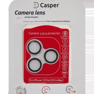 Casper Kameraglas Protector für iPhone 13 Pro / 13 Pro Max (Silver (Silber)) (Clear (Transparent))