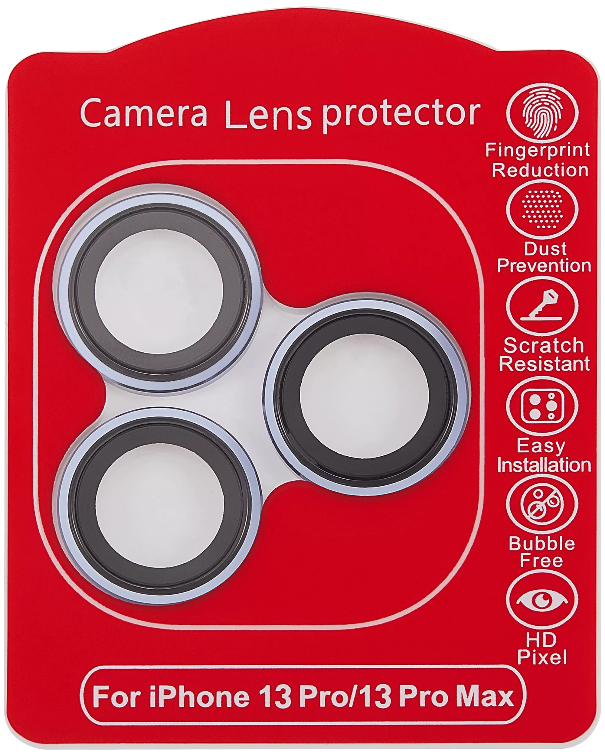 Casper Kameraglas Protector für iPhone 13 Pro / 13 Pro Max (Blue (Blau)) (Clear (Transparent)) – Bild 3