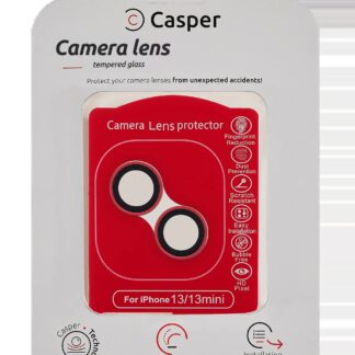 Casper Kameraglas Protector für iPhone 13 / 13 Mini (Red (Rot)) (Clear (Transparent))