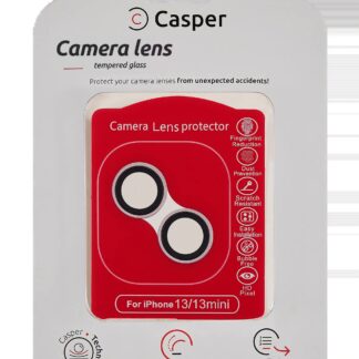 Casper Kameraglas Protector für iPhone 13 / 13 Mini (Pink (Rosa)) (Clear (Transparent))