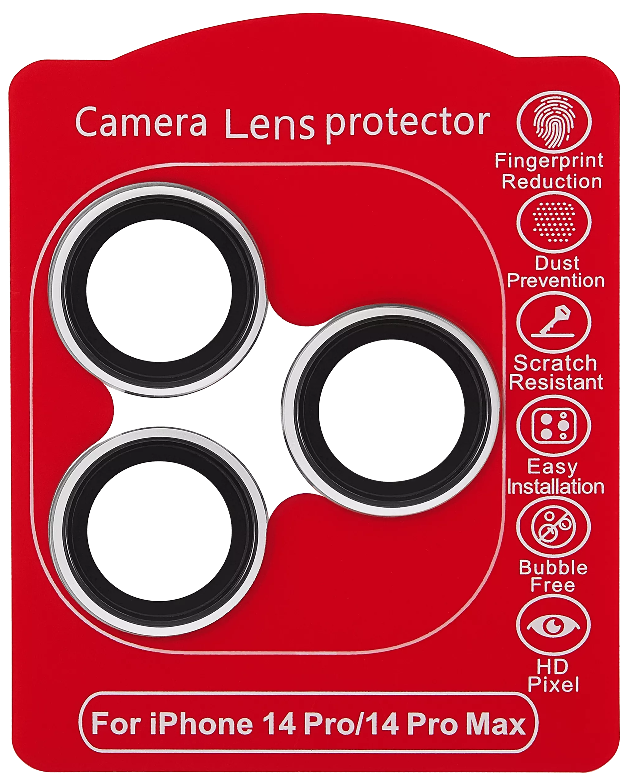 Casper Kameraglas Protector für iPhone 14 Pro / 14 Pro Max (Silver (Silber)) (Clear (Transparent)) – Bild 2