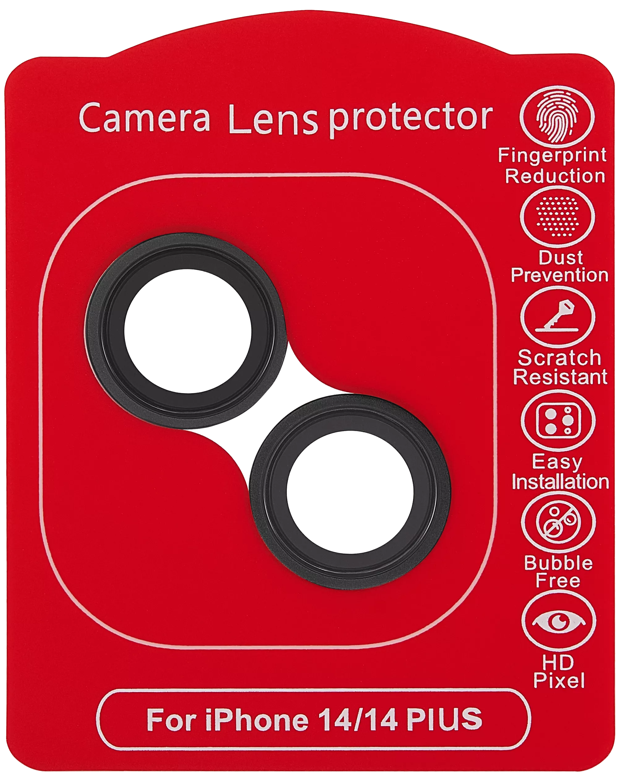 Casper Kameraglas Protector für iPhone 14 / 14 Plus (Black (Schwarz)) (Clear (Transparent)) – Bild 2