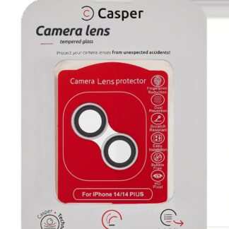 Casper Kameraglas Protector für iPhone 14 / 14 Plus (Silver (Silber)) (Clear (Transparent))