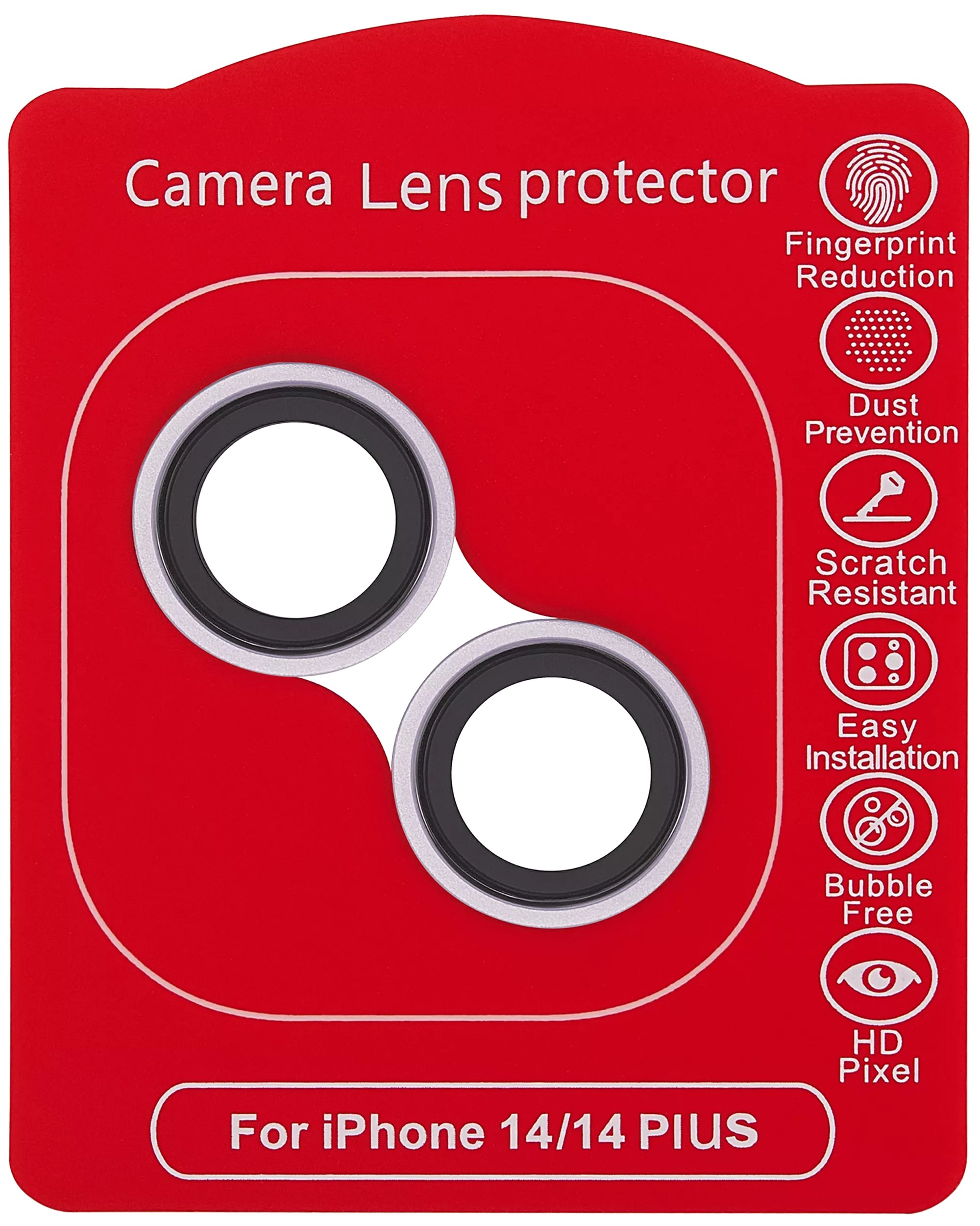 Casper Kameraglas Protector für iPhone 14 / 14 Plus (Purple (Violett)) (Clear (Transparent)) – Bild 2