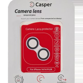 Casper Kameraglas Protector für iPhone 14 / 14 Plus (Purple (Violett)) (Clear (Transparent))