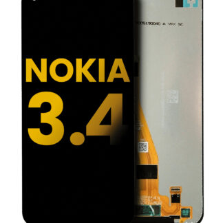 LCD Display ohne Rahmen für Nokia 3.4 (professionell aufgearbeitet)