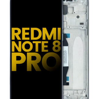 LCD Display mit Rahmen für Xiaomi Redmi Note 8 Pro (professionell aufgearbeitet) (White (Weiß))