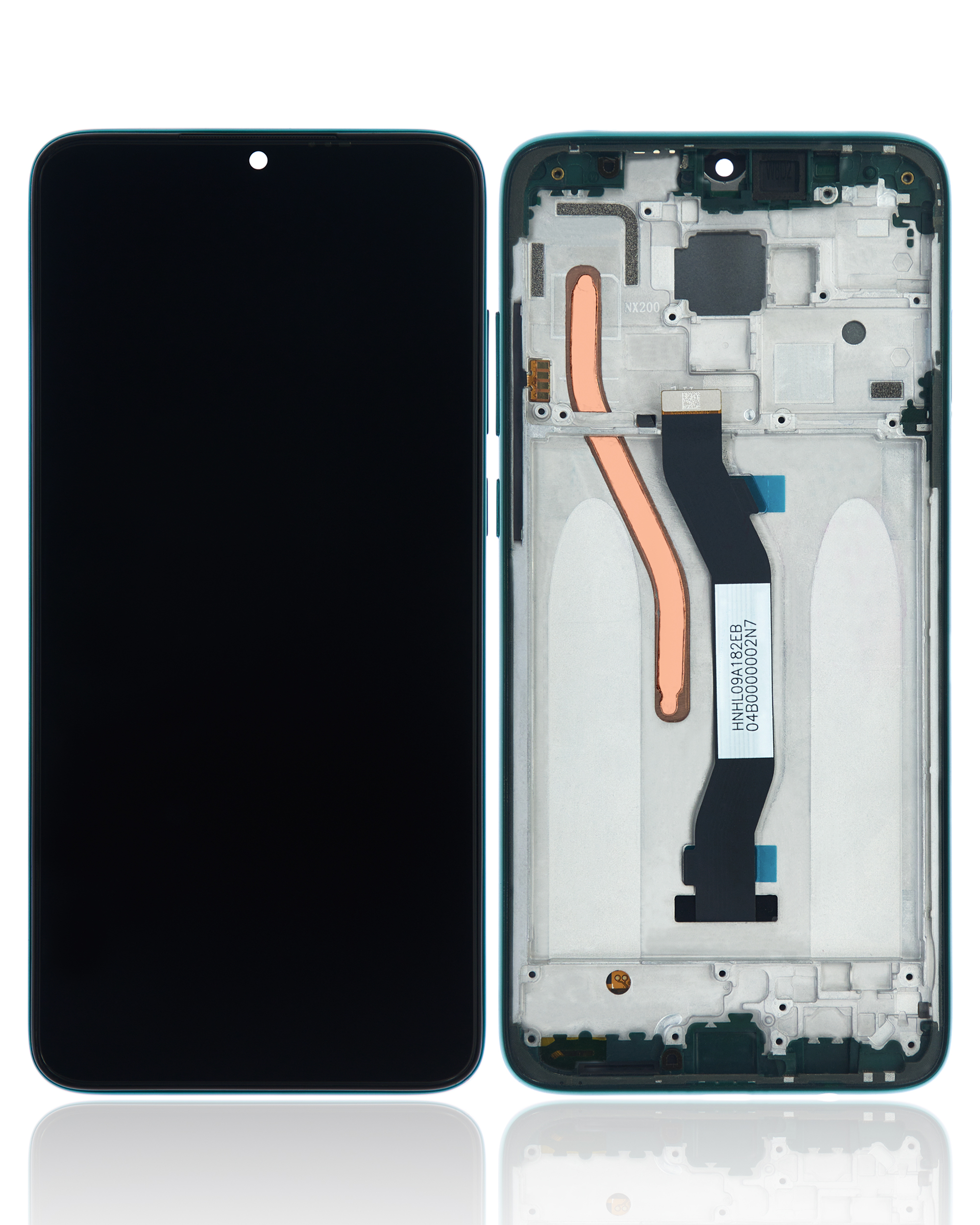 LCD Display mit Rahmen für Xiaomi Redmi Note 8 Pro (professionell aufgearbeitet) (Green (Grün)) – Bild 2