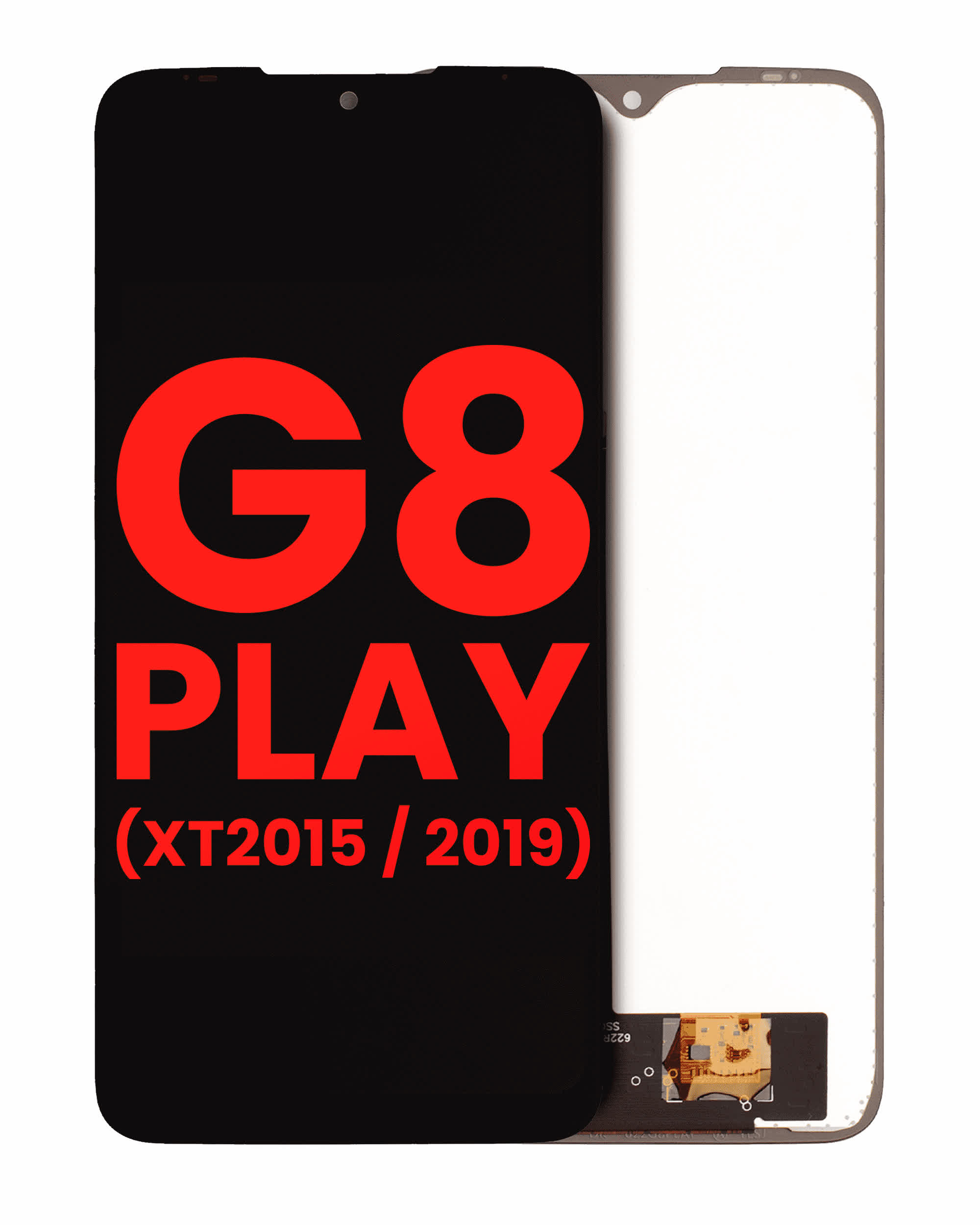 LCD Display ohne Rahmen für Motorola Moto G8 Play (XT2015 / 2019) (Aftermarket Plus: Incell) (Black (Schwarz))