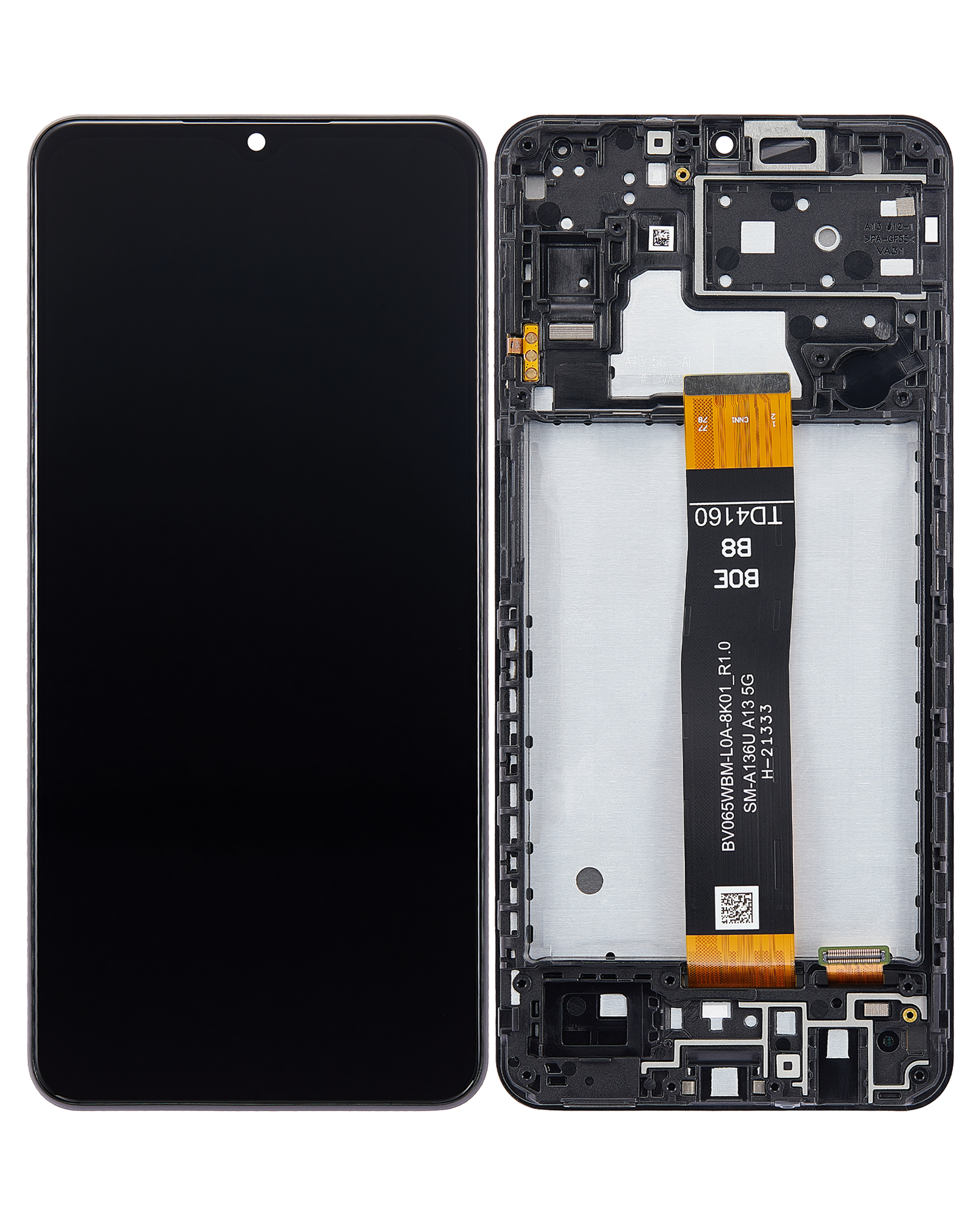 LCD Display mit Rahmen für Samsung Galaxy A13 5G (A136U / 2021) (professionell aufgearbeitet) – Bild 2
