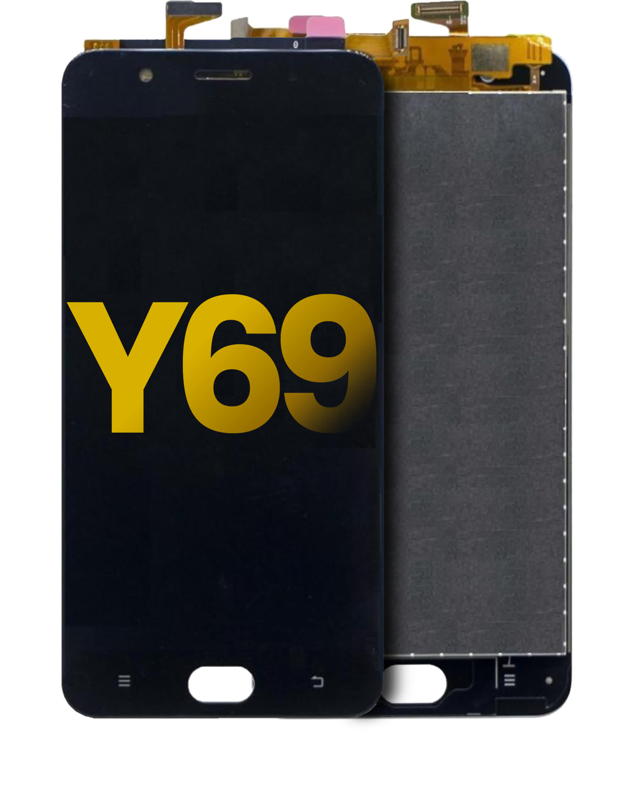 LCD Display ohne Rahmen für Vivo Y69 (professionell aufgearbeitet) (Matte Black)