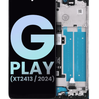 LCD Display mit Rahmen für Motorola Moto G Play (XT2413 / 2024) (Original)