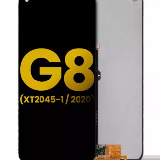 LCD Display ohne Rahmen für Motorola Moto G8 (XT2045-1 / 2020) (professionell aufgearbeitet) (Black (Schwarz))