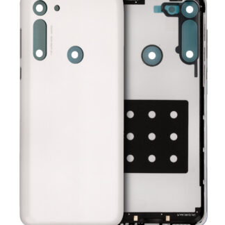 Rückdeckelglas für Motorola Moto G8 (XT2045-1 / 2020) (White Prism)