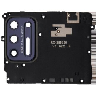 Antenne Abdeckung mit Rückkamera-Glas für Motorola Moto G Stylus 6.8" (XT2115 / 2021) (Aurora Black)
