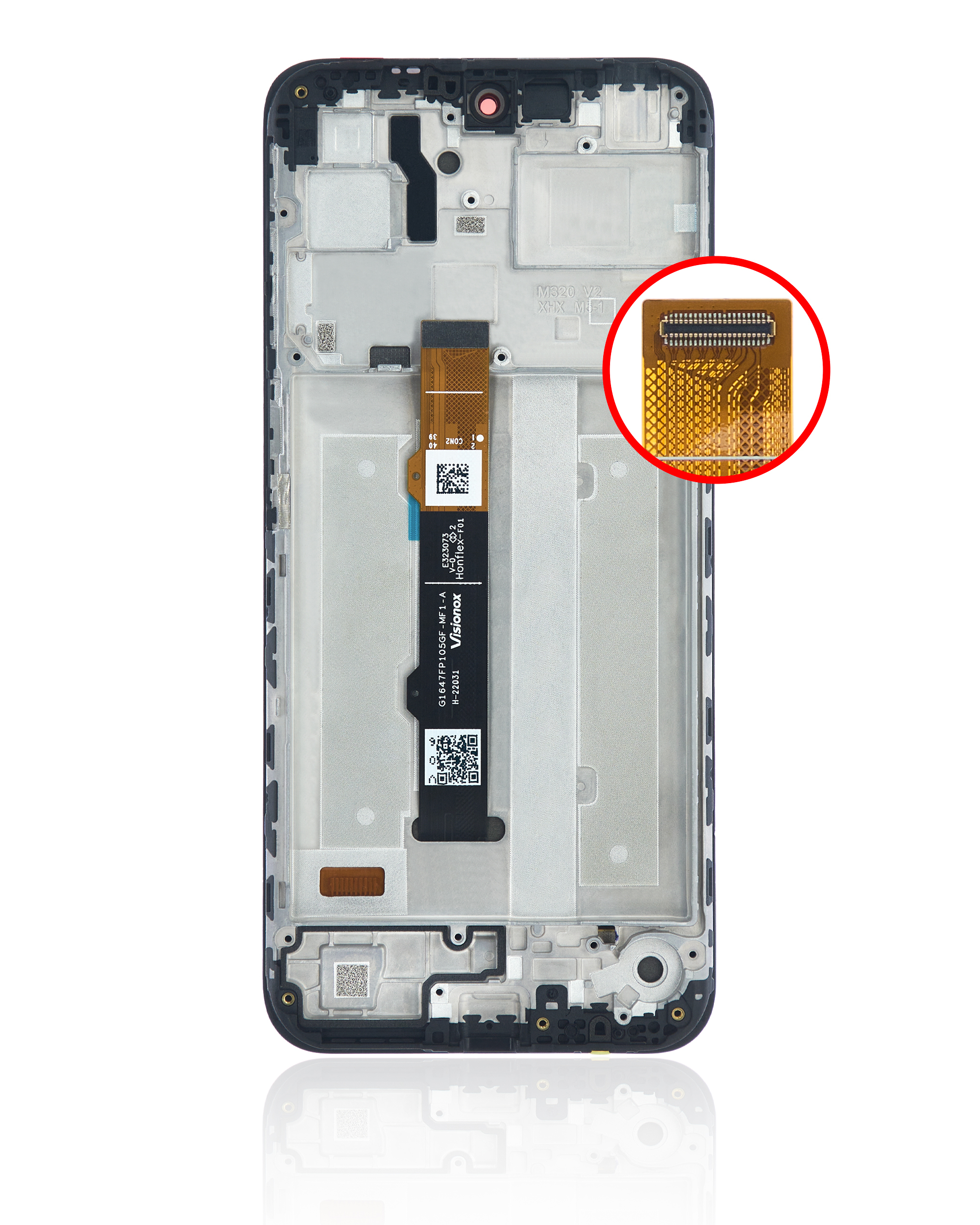 OLED Display mit Rahmen für Motorola Moto G41 (XT2167 / 2022) (professionell aufgearbeitet) – Bild 4