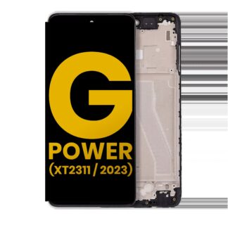 LCD Display mit Rahmen für Motorola Moto G Power 5G (XT2311 / 2023) (professionell aufgearbeitet)