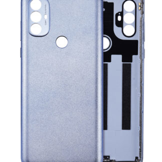 Rückdeckelglas für Motorola Moto G Power (XT2165 / 2022) (Aftermarket Plus) (Opal Silver)