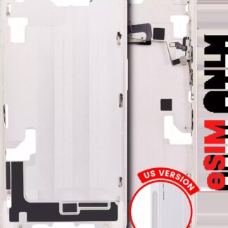 Mittelrahmen mit Kleinteilen für iPhone 14 (US-Version) (Aftermarket Plus) (Starlight)