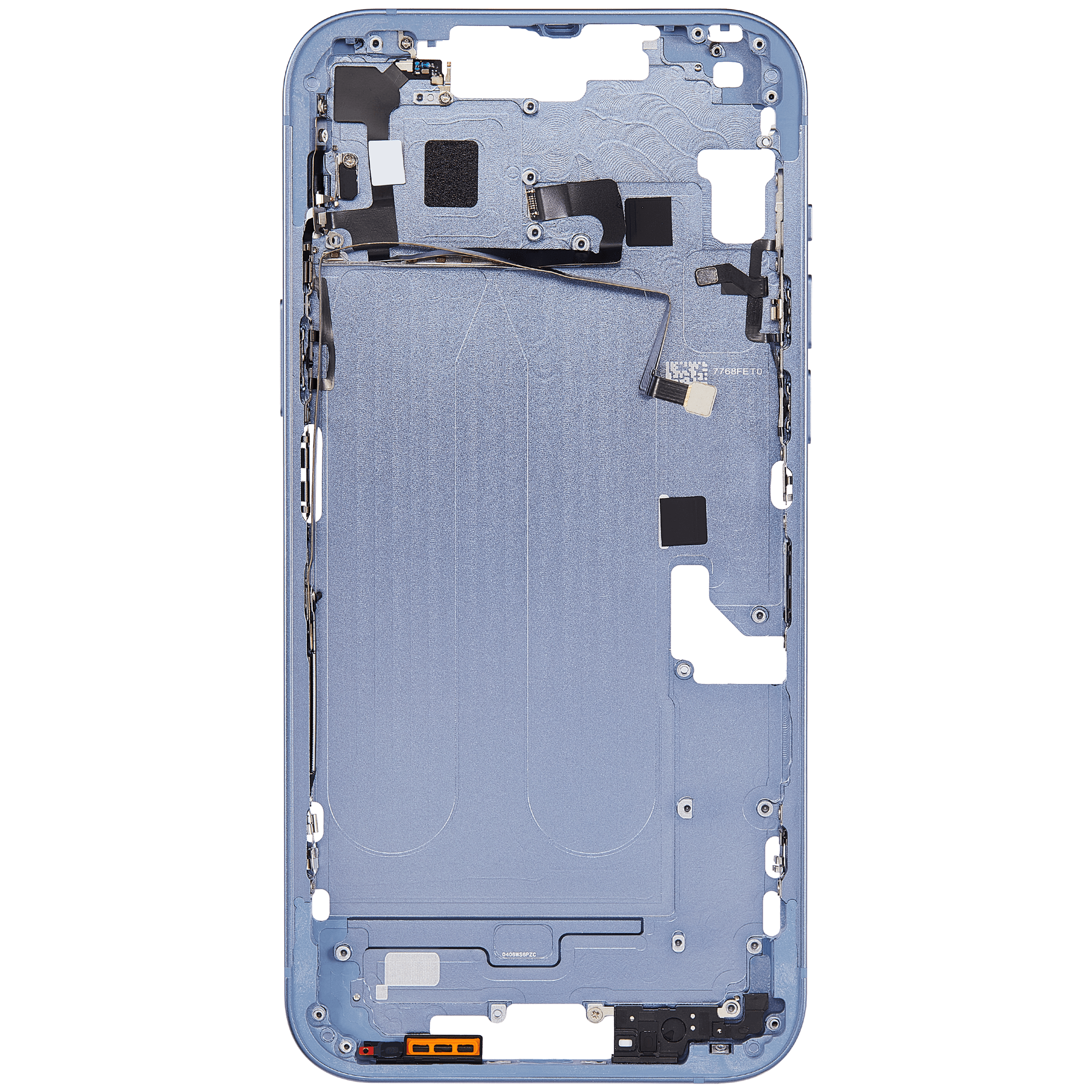 Mittelrahmen mit Kleinteilen für iPhone 14 Plus (US-Version) (Aftermarket Plus) (Blue (Blau)) – Bild 4