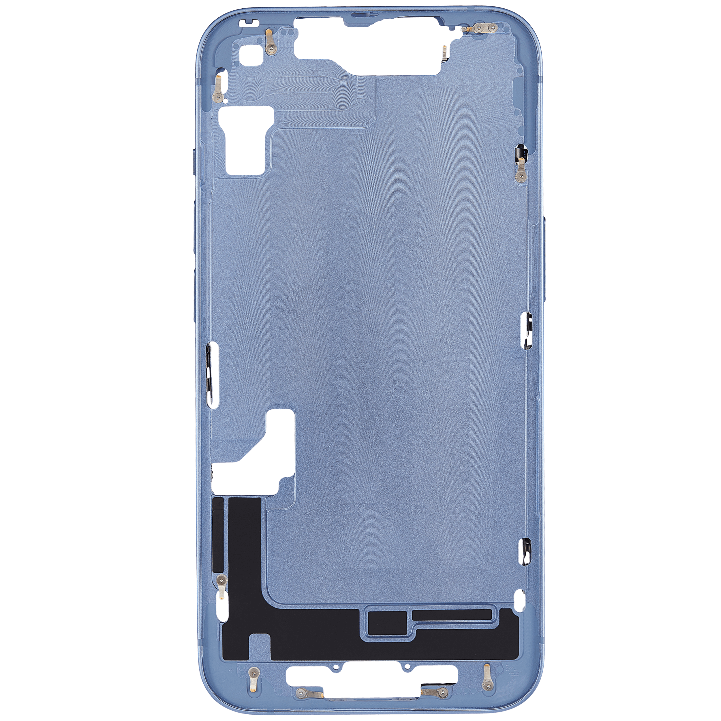 Mittelrahmen mit Kleinteilen für iPhone 14 (EU / globale Version) (Aftermarket Plus) (Blue (Blau)) – Bild 4