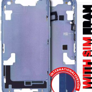 Mittelrahmen mit Kleinteilen für iPhone 14 (EU / globale Version) (Aftermarket Plus) (Blue (Blau))