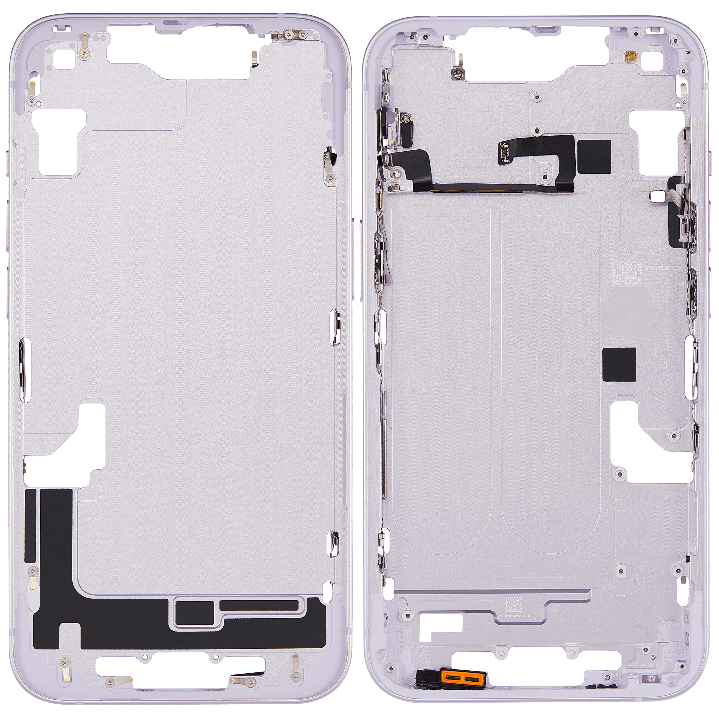 Mittelrahmen mit Kleinteilen für iPhone 14 (EU / globale Version) (Aftermarket Plus) (Purple (Violett)) – Bild 2