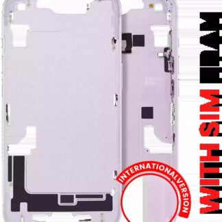Mittelrahmen mit Kleinteilen für iPhone 14 (EU / globale Version) (Aftermarket Plus) (Purple (Violett))
