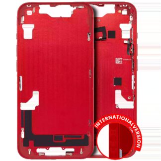 Mittelrahmen mit Kleinteilen für iPhone 14 (EU / globale Version) (Aftermarket Plus) (Red (Rot))