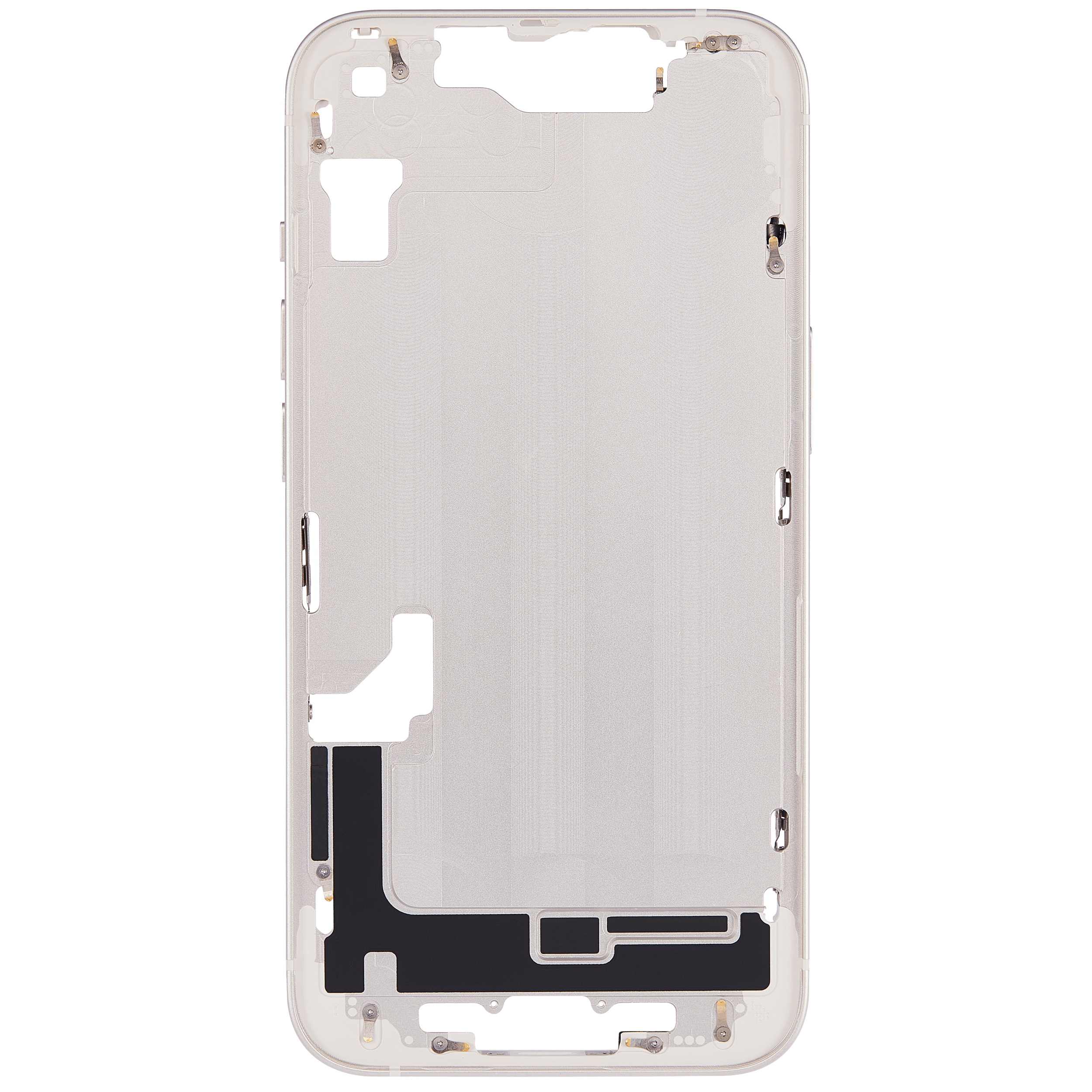 Mittelrahmen mit Kleinteilen für iPhone 14 (EU / globale Version) (Aftermarket Plus) (Starlight) – Bild 4