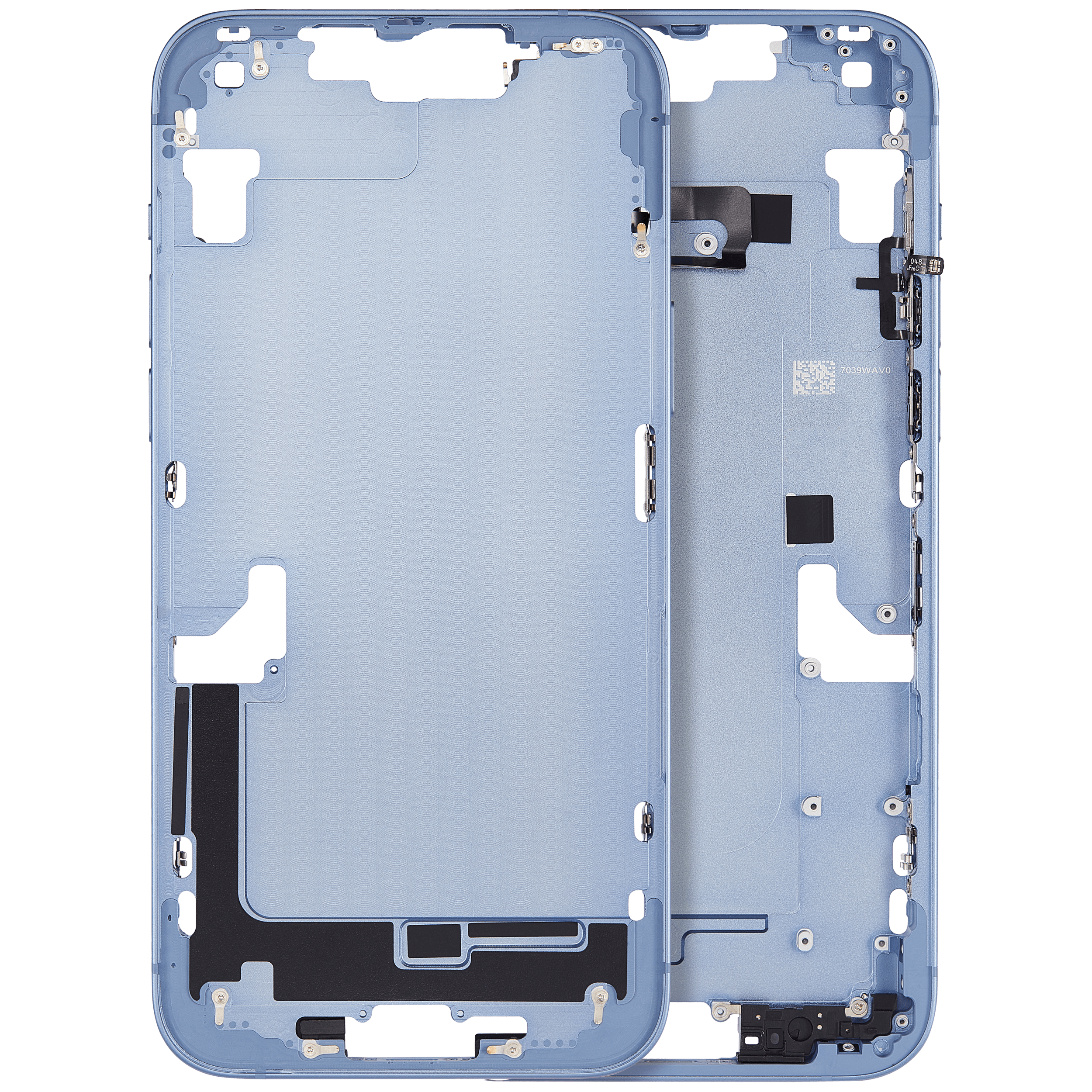 Mittelrahmen mit Kleinteilen für iPhone 14 Plus (EU / globale Version) (Aftermarket Plus) (Blue (Blau)) – Bild 3