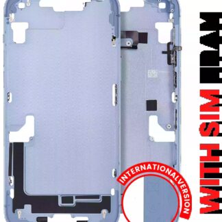 Mittelrahmen mit Kleinteilen für iPhone 14 Plus (EU / globale Version) (Aftermarket Plus) (Blue (Blau))
