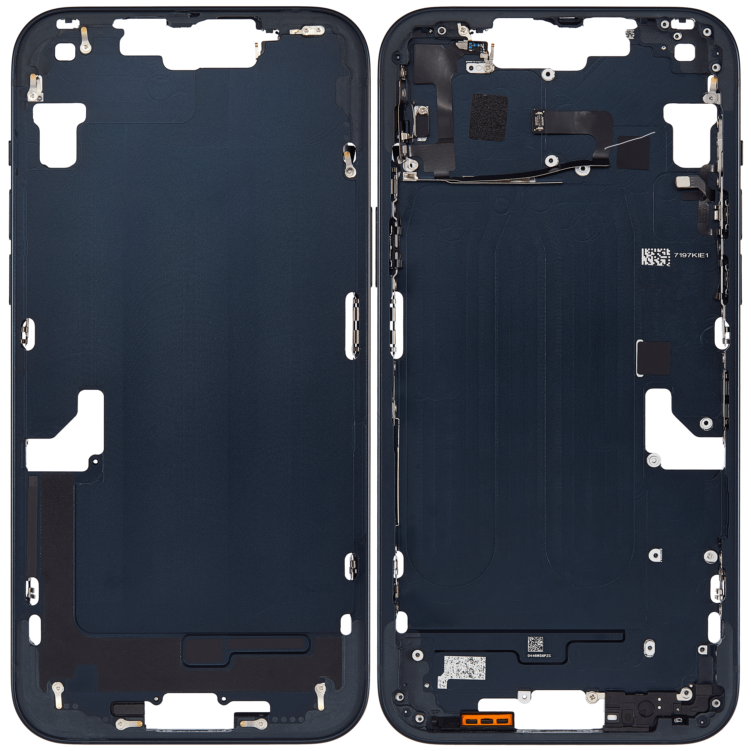 Mittelrahmen mit Kleinteilen für iPhone 14 Plus (EU / globale Version) (Aftermarket Plus) (Midnight) – Bild 2