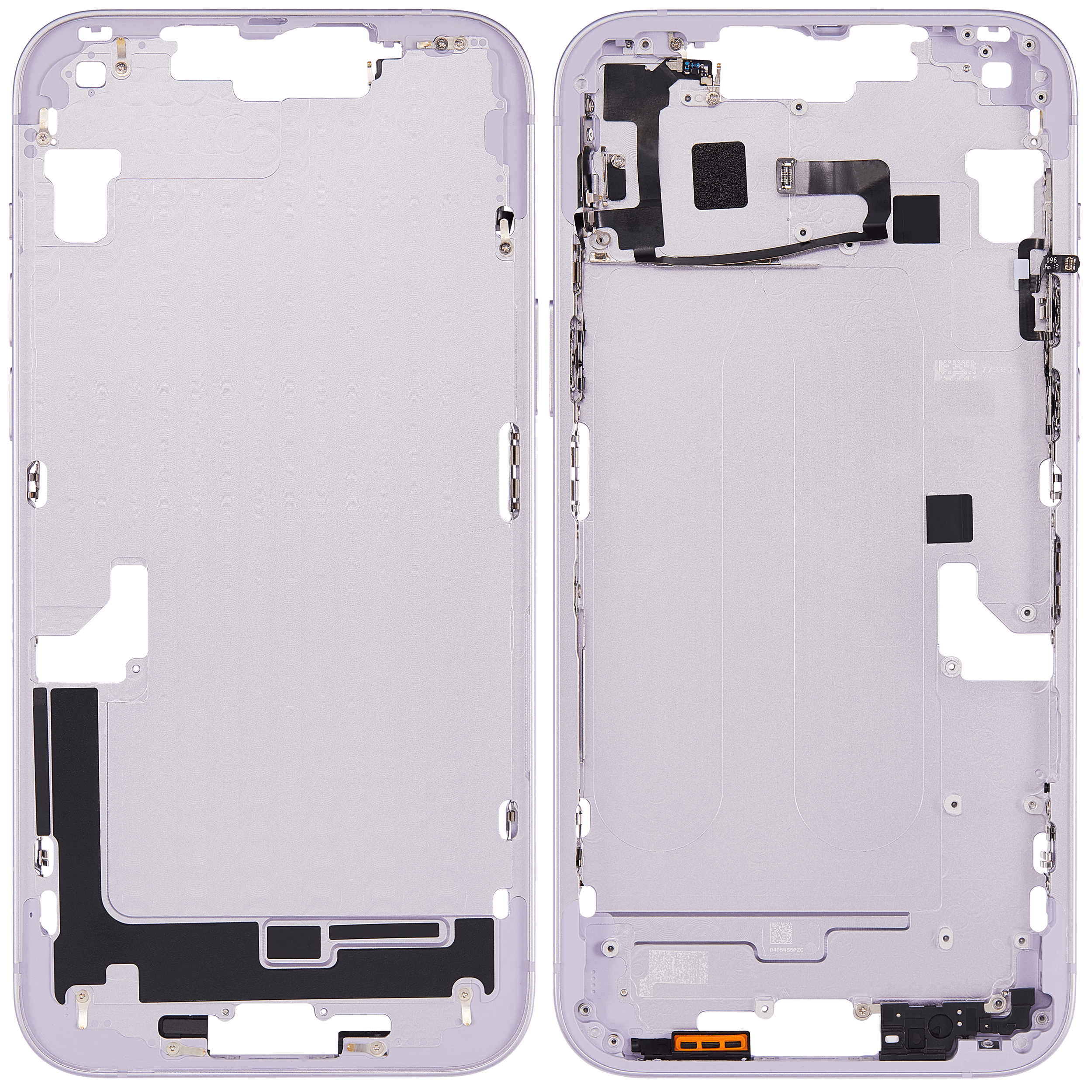 Mittelrahmen mit Kleinteilen für iPhone 14 Plus (EU / globale Version) (Aftermarket Plus) (Purple (Violett)) – Bild 2