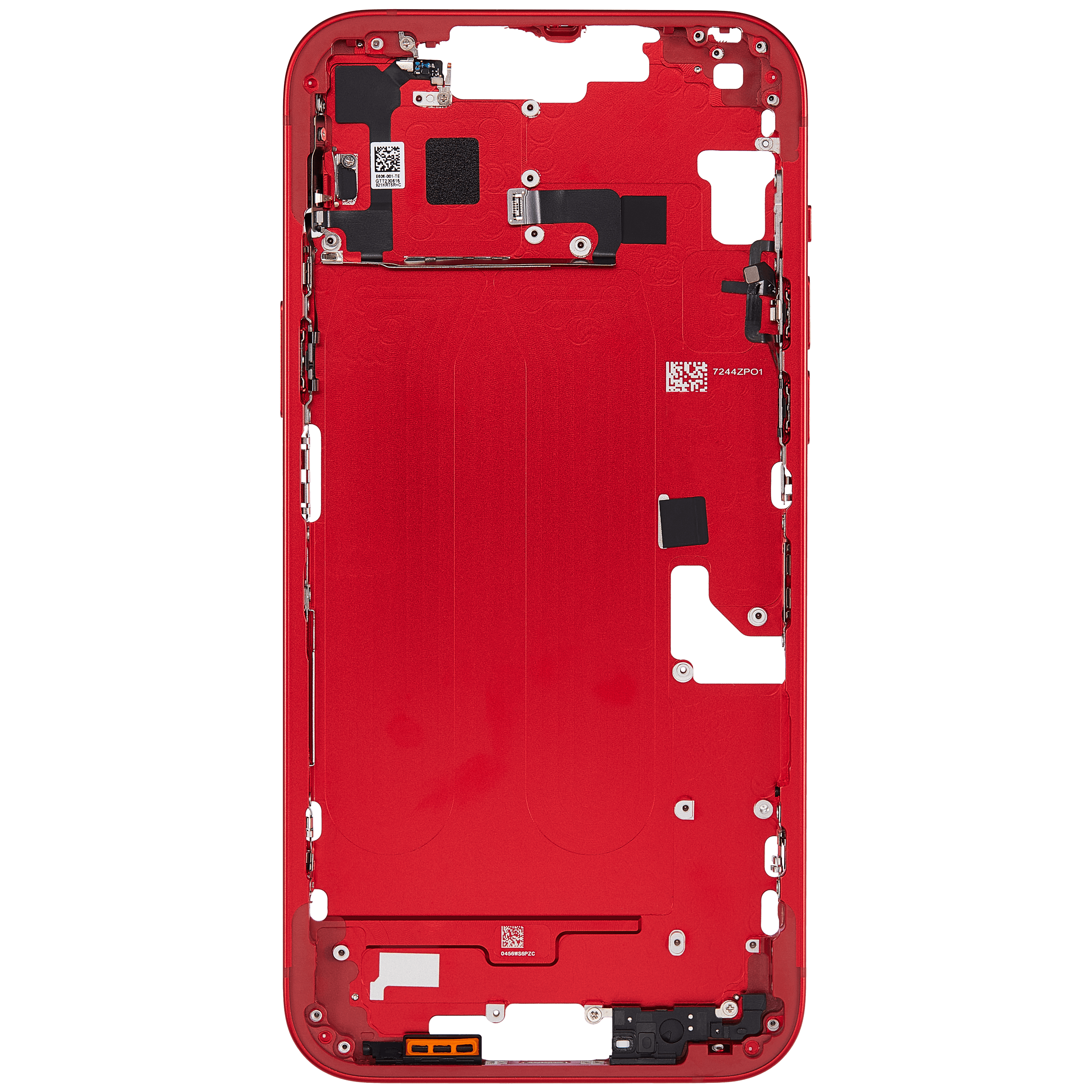 Mittelrahmen mit Kleinteilen für iPhone 14 Plus (EU / globale Version) (Aftermarket Plus) (Red (Rot)) – Bild 4