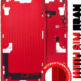 Mittelrahmen mit Kleinteilen für iPhone 14 Plus (EU / globale Version) (Aftermarket Plus) (Red (Rot))