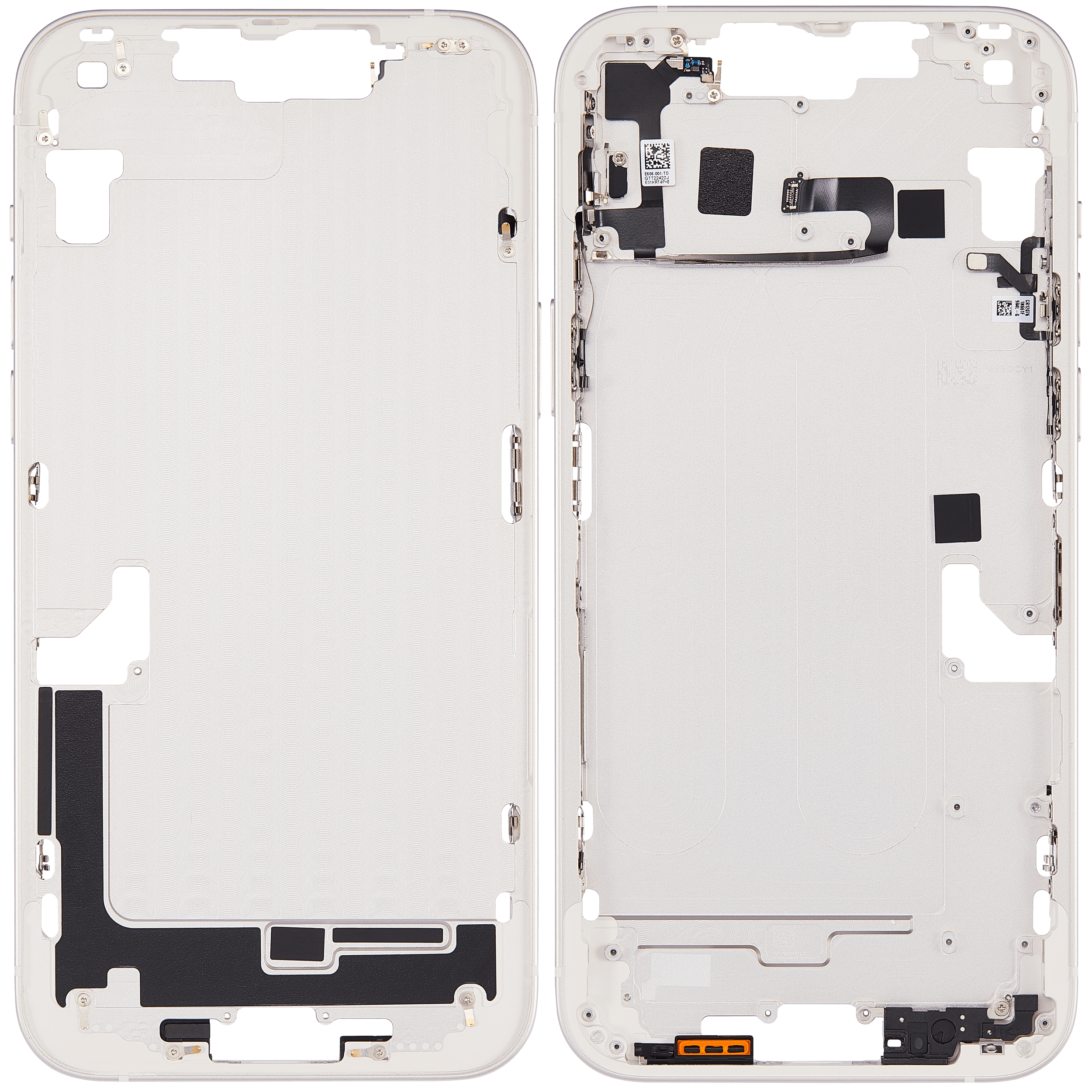 Mittelrahmen mit Kleinteilen für iPhone 14 Plus (EU / globale Version) (Aftermarket Plus) (Starlight) – Bild 2